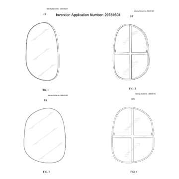 Asymmetrical Mirror for Wall Decor 23"*30", Modern Brass Framed Wall Mirror for Living Room Bathroom Bedroom Entryway ELE-STOU-0064G