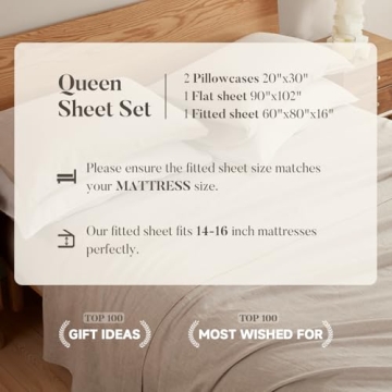 DAPU Pure Linen Sheets 100% French Breathable Durable