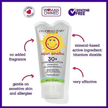 California Baby Non-Toxic SPF 30 Sunscreen for Sensitive Skin