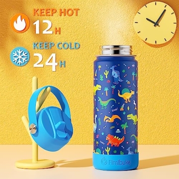 Fimibuke Kids Insulated Water Bottle - Safe, Fun Hydration