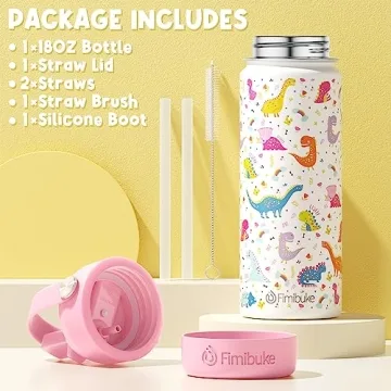 Fimibuke Kids Insulated Water Bottle - Safe, Fun Hydration