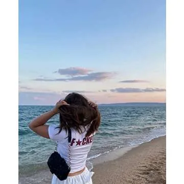 Y2K Vintage Star Graphic Print Crop Top for Women