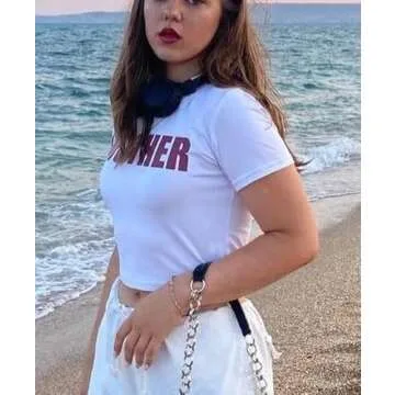 Y2K Vintage Star Graphic Print Crop Top for Women