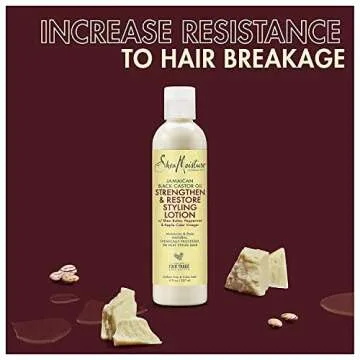 SheaMoisture Jamaican Black Castor Oil, Strengthen & Restore Styling Lotion, Moisturize & Style, 8 Oz