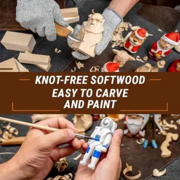 BeaverCraft 19PCS Basswood Carving Blocks for Creatives