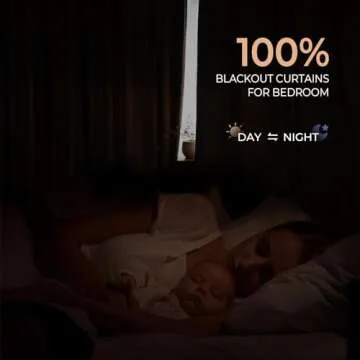 INOVADAY 100% Blackout Curtains for Bedroom, Thermal Black Out Curtains, Back Tab/Rod Pocket Linen Blackout Drapes, Room Darkening Drapes for Living Room, 52''W x 84''L, Oatmeal