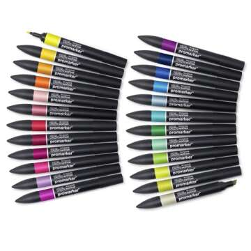 Winsor & Newton ProMarker Set, 24 Count, Student Designer Wallet