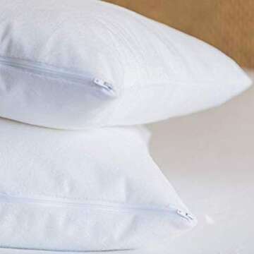 Little Sleepy Head Toddler / Travel Pillow Protector for Pillows 13x18 and 14x19 (1-Pack)