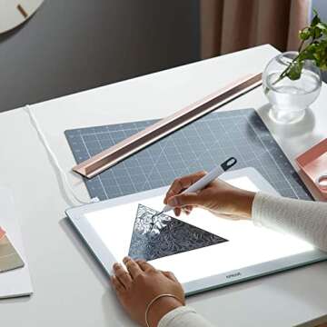 Cricut BrightPad | Plug-In Illuminating Workspace | DIY Tracing, Weeding, Paper Piecing & More | Adj...