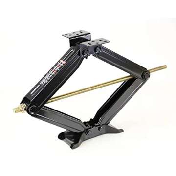 ROCKMAN RV Camper Trailer Stabilizer Leveling Scissor Jacks w/Socket & Level 24" 7500lbs Set 4