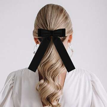 Elegant 2PCS Handmade Velvet Bow Hair Clips for All Ages