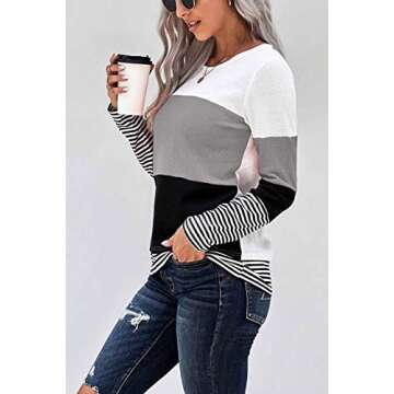 NEYOUQE Womens Long Sleeve Fall Spring Summer Shirts for Women Blouses Winter Clothes for Teen Girls...