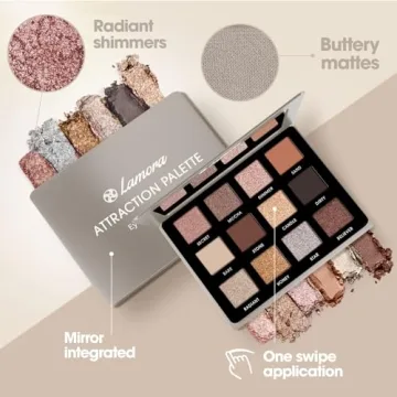 Lamora Nude Neutral Palette - 12 Pigmented Shades for Every Look