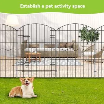 Decorative Garden Fence for Pets & Plants - 29.6ft Rustproof