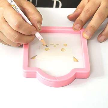 Generic Cookie Stencil Frame, Cake Stencils Fondant Fixing Bracket for DIY Baking Tool Wedding Birthday Party