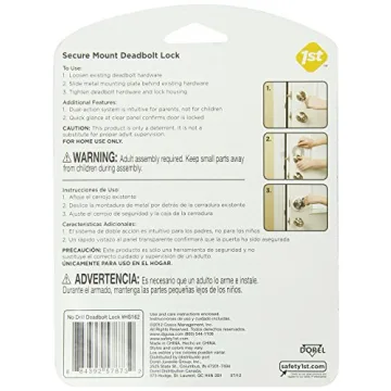 Safety 1st Secure Mount Deadbolt Lock for Child Safety