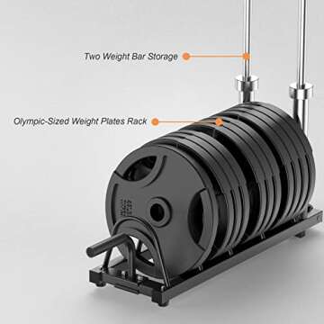SunHome SunHome Power Cage Squat Rack, 1500LBS Multi-Functional Power Rack with Adjustable Cable Crossover System, J-Hooks, Dip Handles, Weight Plate and Olympic Bar Storage Home Gym