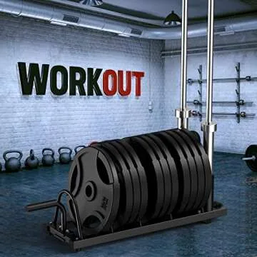 SunHome SunHome Power Cage Squat Rack, 1500LBS Multi-Functional Power Rack with Adjustable Cable Crossover System, J-Hooks, Dip Handles, Weight Plate and Olympic Bar Storage Home Gym