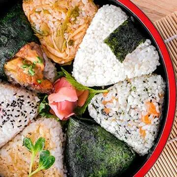 Onigiri Mold Triangle Sushi Press, 2 Pack Triangle Rice Ball Mold Maker, Non Stick Japanese Home Gadgets for Bento