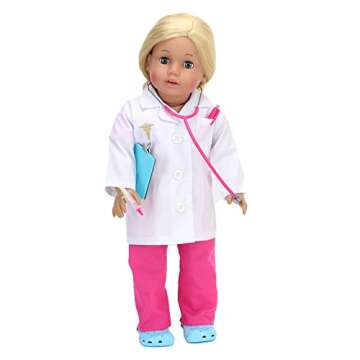 Sophia's 18" Doll 8 pc. Medical Bag with Stethoscope and Doctor Accessories Set