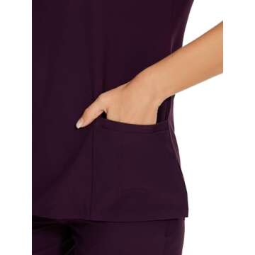 COZYFIT Women's Scrubs Set - Stylish & Functional 8-Pocket Design