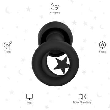 2 Pairs Ear Plugs for Sleeping, 33dB Noise Cancelling Ear Plugs, Design for Sleeping, Super Soft, Re...