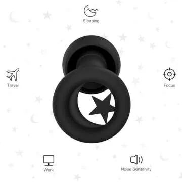 2 Pairs Ear Plugs for Sleeping, 33dB Noise Cancelling Ear Plugs, Design for Sleeping, Super Soft, Re...