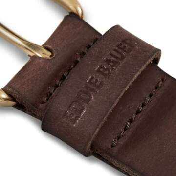 Eddie Bauer Women's Classic Leather Belt - Durable Style