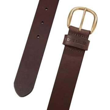 Eddie Bauer Women's Classic Leather Belt - Durable Style