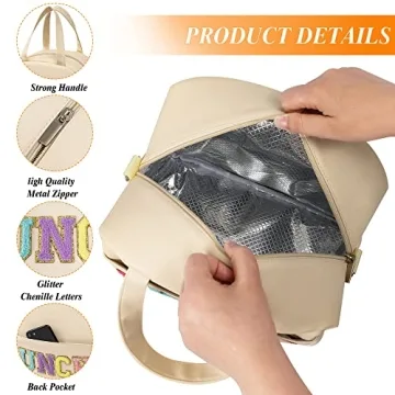 LUCKIPLUS Women’s Personalized Insulated Lunch Bag