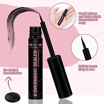 Lash Clusters Overnighter Lash Sealer for Cluster Lashes DIY Lash Extension Overnight Sealer Extend Lash Wear Up to 14 Days Lash Sealer Long Lasting Easy to Remove 5ml Black