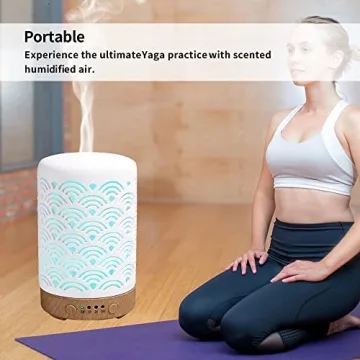 Stylish HOMNAS Essential Oil Diffuser for Aromatherapy Bliss