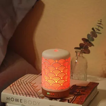 Stylish HOMNAS Essential Oil Diffuser for Aromatherapy Bliss