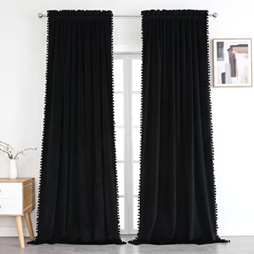 Benedeco Velvet Room Darkening Curtains for Elegant Living