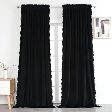 Benedeco Velvet Room Darkening Curtains for Elegant Living