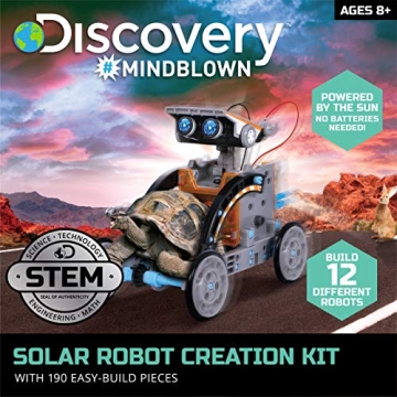 Discovery Kids Solar Robot 12-in-1 STEM Kit for Ages 8+