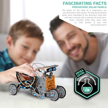 Discovery Kids Solar Robot 12-in-1 STEM Kit for Ages 8+