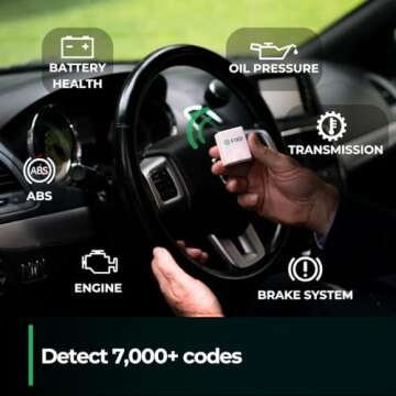 FIXD Bluetooth OBD2 Scanner for Car - Car Code Readers & Scan Tools for iPhone & Android - Wireless ...