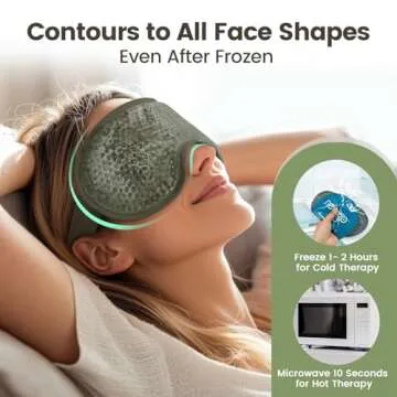 NEWGO Cooling Eye Mask for Puffy Eyes and Headaches