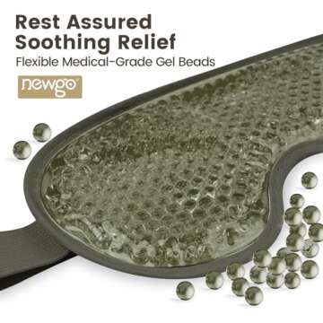 NEWGO Cooling Eye Mask for Puffy Eyes and Headaches