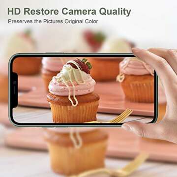 ROITON for iPhone 11 Pro/iPhone 11 Pro Max Camera Lens Protector, Ultra Thin High Definition Bubble-Free Anti-Scratch Fingerprint Tempered Glass Camera Lens Protector 2 Pack (Midnight Green)