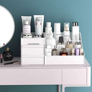 HASPINH Large Makeup Capacity Storage Box - Versatile Organizer