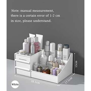 HASPINH Large Makeup Capacity Storage Box - Versatile Organizer