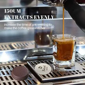 Puck Screen 54mm for Breville, Espresso Puck Screen for 54mm Portafilter with Acrylic Storage Box, Resuable 1.7mm Thickness 150μm, 316L Stainless Steel Filter Screen for Breville Barista Espress