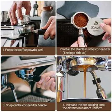 Puck Screen 54mm for Breville, Espresso Puck Screen for 54mm Portafilter with Acrylic Storage Box, Resuable 1.7mm Thickness 150μm, 316L Stainless Steel Filter Screen for Breville Barista Espress