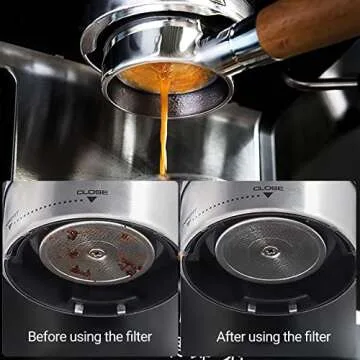 Puck Screen 54mm for Breville, Espresso Puck Screen for 54mm Portafilter with Acrylic Storage Box, Resuable 1.7mm Thickness 150μm, 316L Stainless Steel Filter Screen for Breville Barista Espress