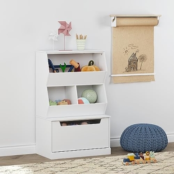 UTEX Kids Toy Storage Organizer with Drawer for Playroom