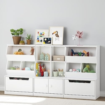 UTEX Kids Toy Storage Organizer with Drawer for Playroom