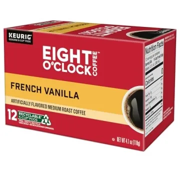 French Vanilla K-Cup Pods by Eight O'Clock Coffee