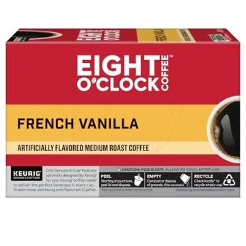 French Vanilla K-Cup Pods by Eight O'Clock Coffee